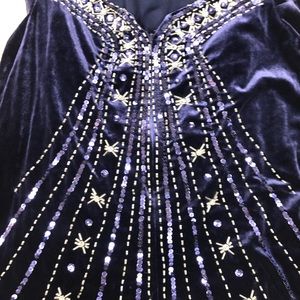 Nightway Evening Gown, New Years Eve, Holiday Party, purple velvet size 14